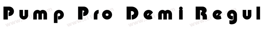 Pump Pro Demi Regula字体转换
